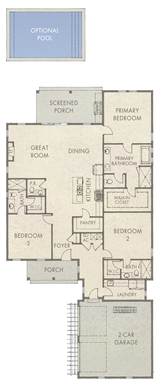 Royal Fern - 3BR Floorplan