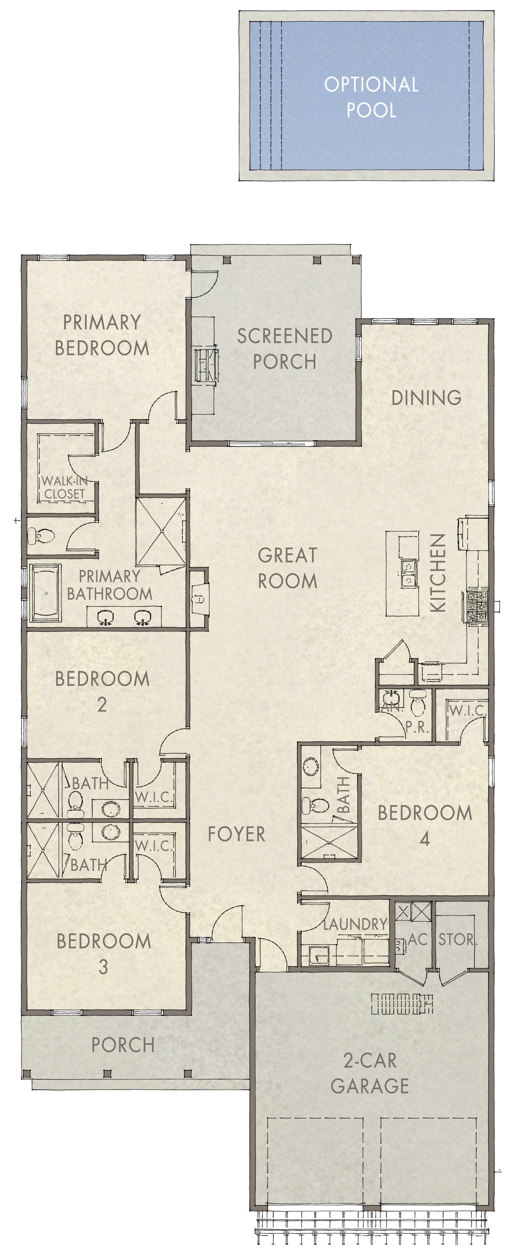 Parkside - 4BR Floorplan