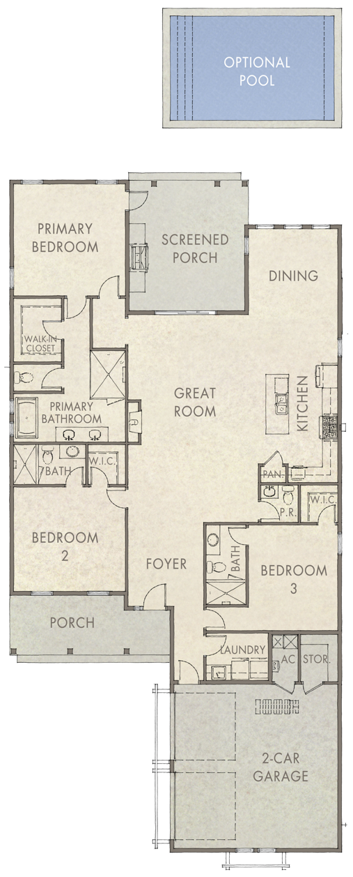 Parkside - 3BR Floorplan