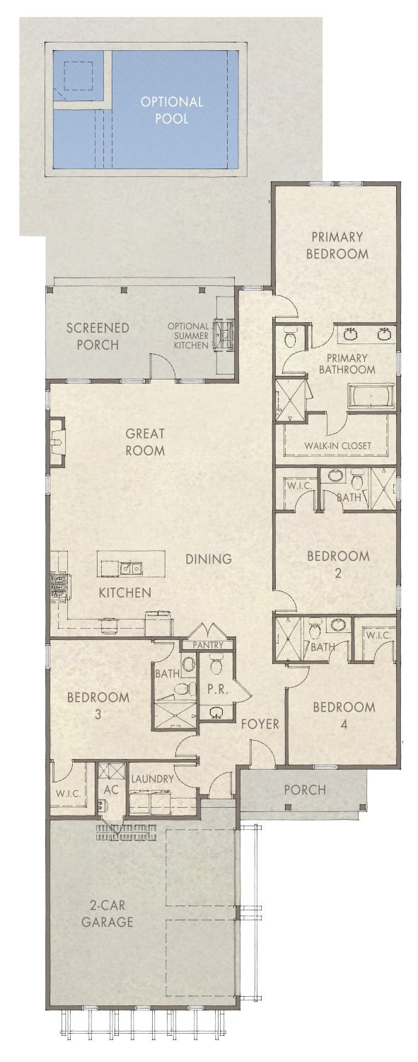 Avalon - 4BR Floorplan