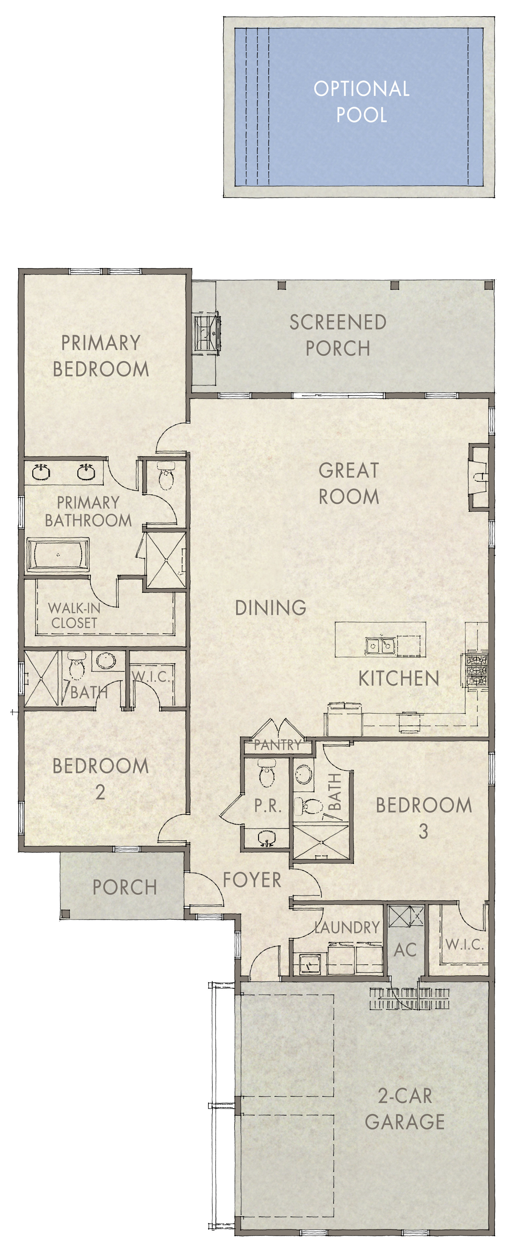 Avalon - 3BR Floorplan