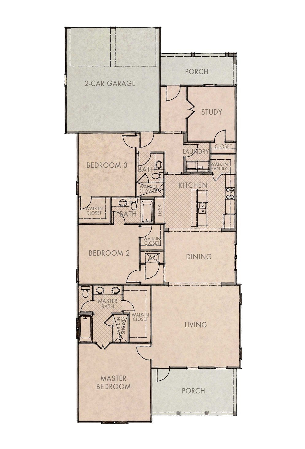 Bayberry II with Study Floorplan