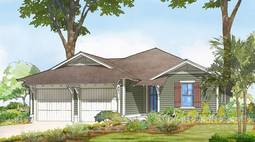 Captiva Main Exterior in new home community SweetBay